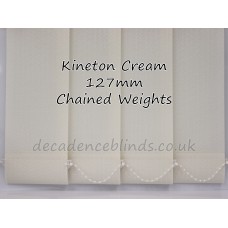 Kineton Cream Replacement Vertical Blind Slat 127mm 5" Wide