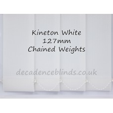 Kineton White Replacement Vertical Blind Slat 127mm 5" Wide