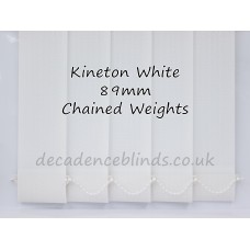 Kineton White Replacement Vertical Blind Slat 89mm Wide