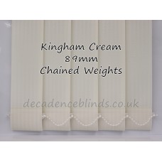 Kingham Cream Replacement Vertical Blind Slat 89mm Wide