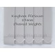 Kingham Platinum Light Grey Replacement Vertical Blind Slat 89mm Wide